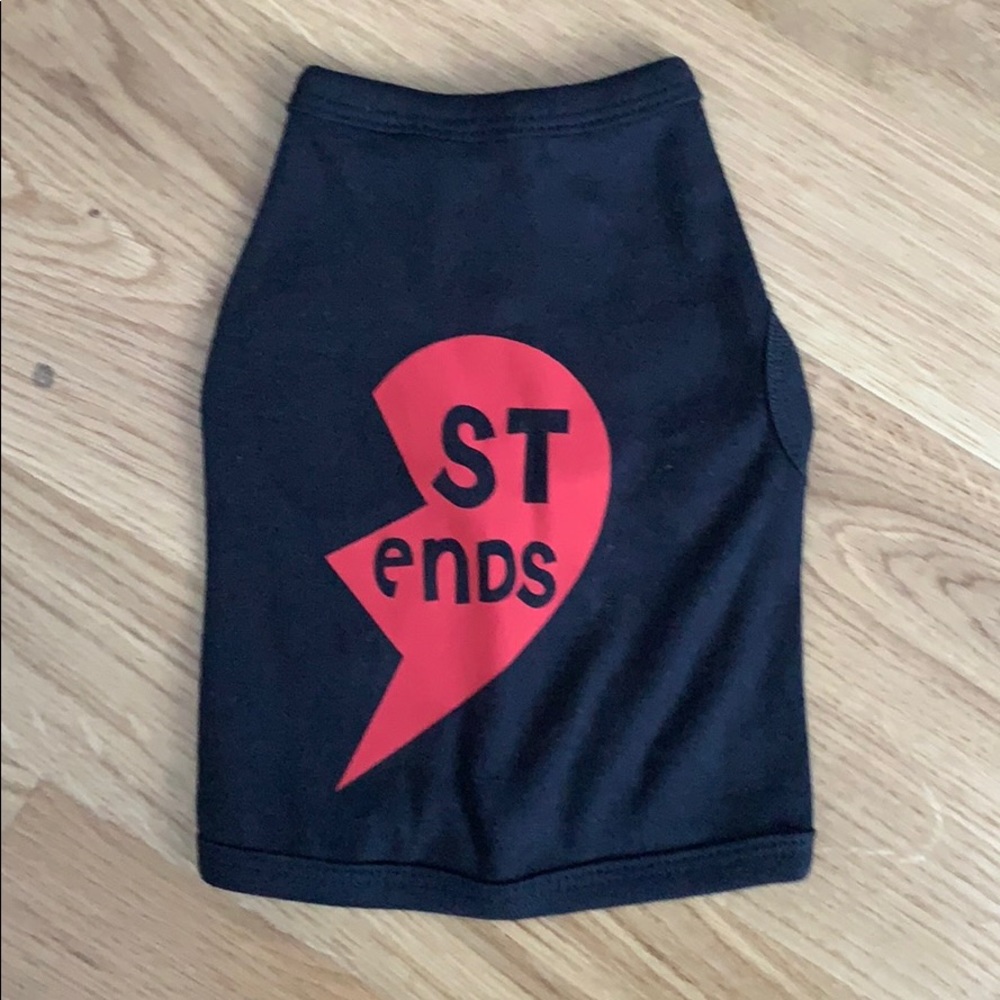 Black Best Friends Dog Tank Size XS